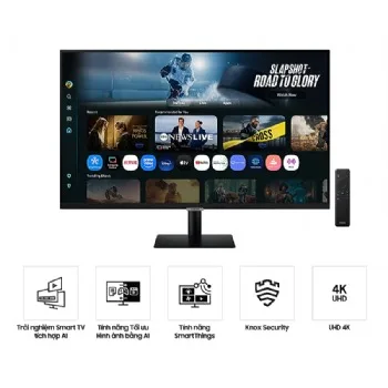 Màn hình thông minh Samsung M7 (32 inch/UHD/VA/60Hz/4ms/loa) LS32FM700UEXXV