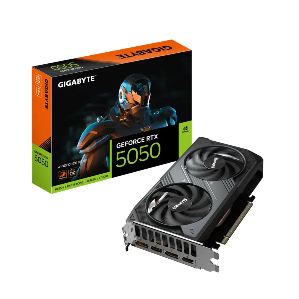 VGA Gigabyte RTX 5050 8GB WINDFORCE OC (N5050WF2OC-8GD)