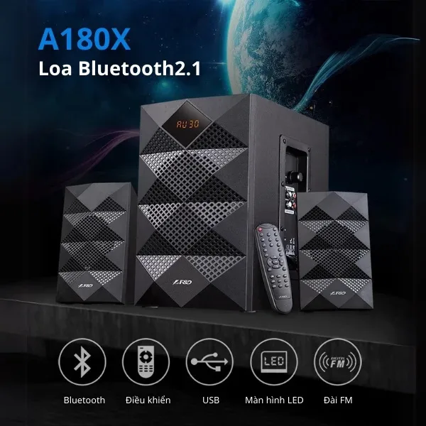 Loa máy tính hỗ trợ Bluetooth không dây Fenda A180X