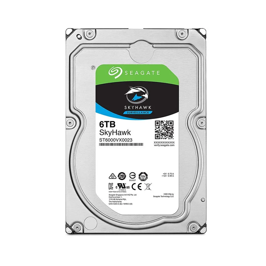 Ổ cứng HDD Seagate ST6000VX001 6000GB (SKYHAWK.6000.SATA.5400RPM) (Chuyên Camera)