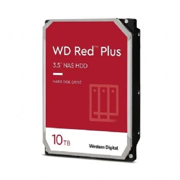 Ổ cứng HDD WD 10TB 3.5" Red Plus Sata3, 256MB cache, 7200rpm, 3Y WTY  màu đỏ (Red) (WD100EFGX)