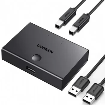 Bộ chia máy in 1 ra 2 cổng USB 2.0 chính hãng Ugreen 30345
