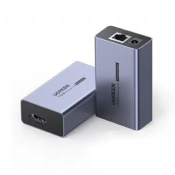 Bộ kéo dài tín hiệu HDMI 50m qua cáp Lan Cat6 chính hãng Ugreen 90811EU cao cấp