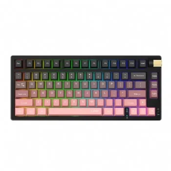 Bàn phím cơ gaming không dây + Bluetooth Lapop GK75 Red