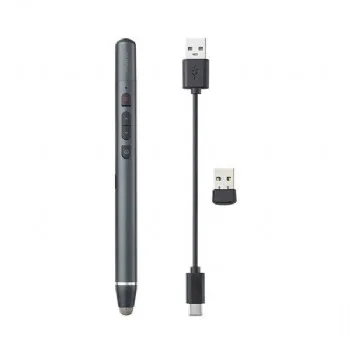 Bút trình chiếu Rapoo XR200 dùng pin sạc, đầu bút dùng cho màn hình cảm ứng