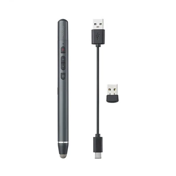 Bút trình chiếu Rapoo XR200 dùng pin sạc, đầu bút dùng cho màn hình cảm ứng