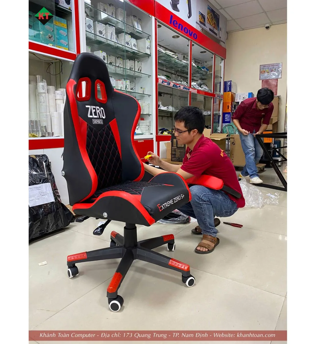 Ghế Gaming Extreme Zero S+ Black-Red