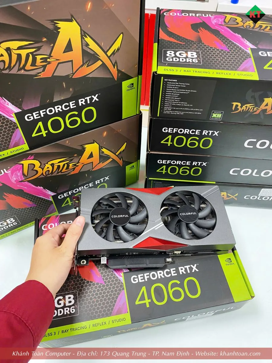 Đánh giá chi tiết VGA Colorful GeForce RTX 4060 BattleAx 8GB GDDR6