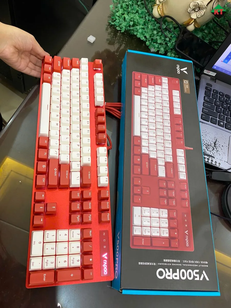 Bàn Phím Cơ Gaming Rapoo V500 Pro (Bản Đỏ - Trắng)