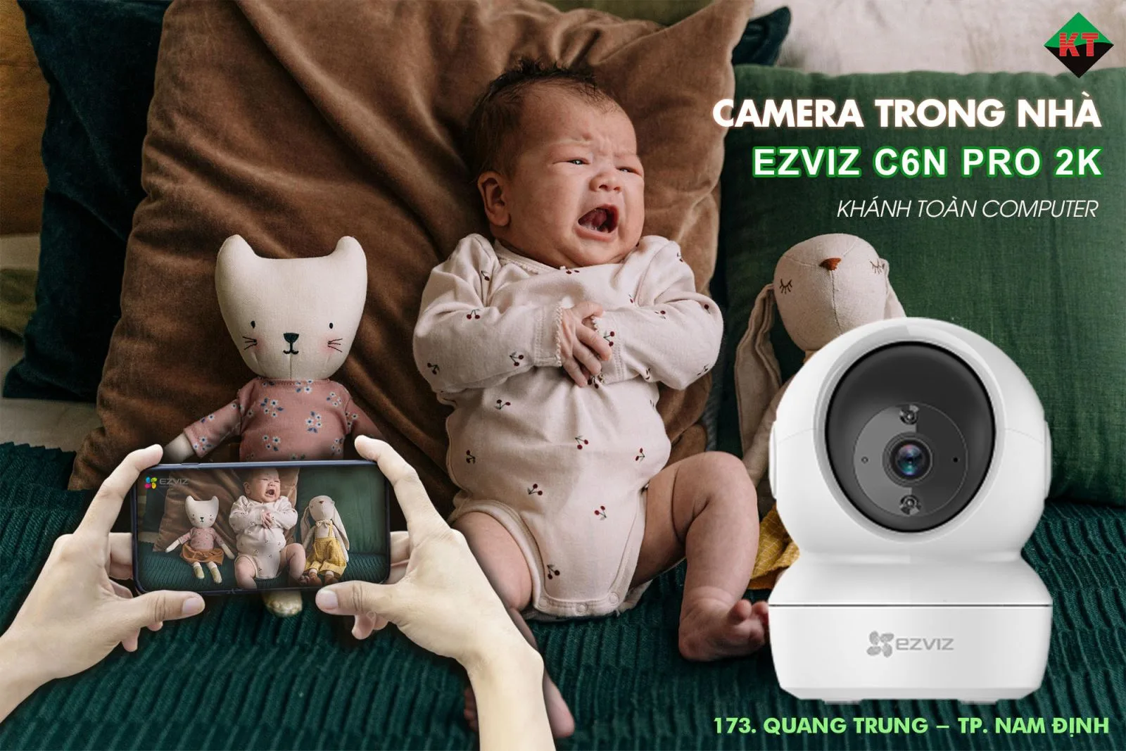 Camera IP Wifi quay quét thông minh EZVIZ C6N Pro 3MP 2K