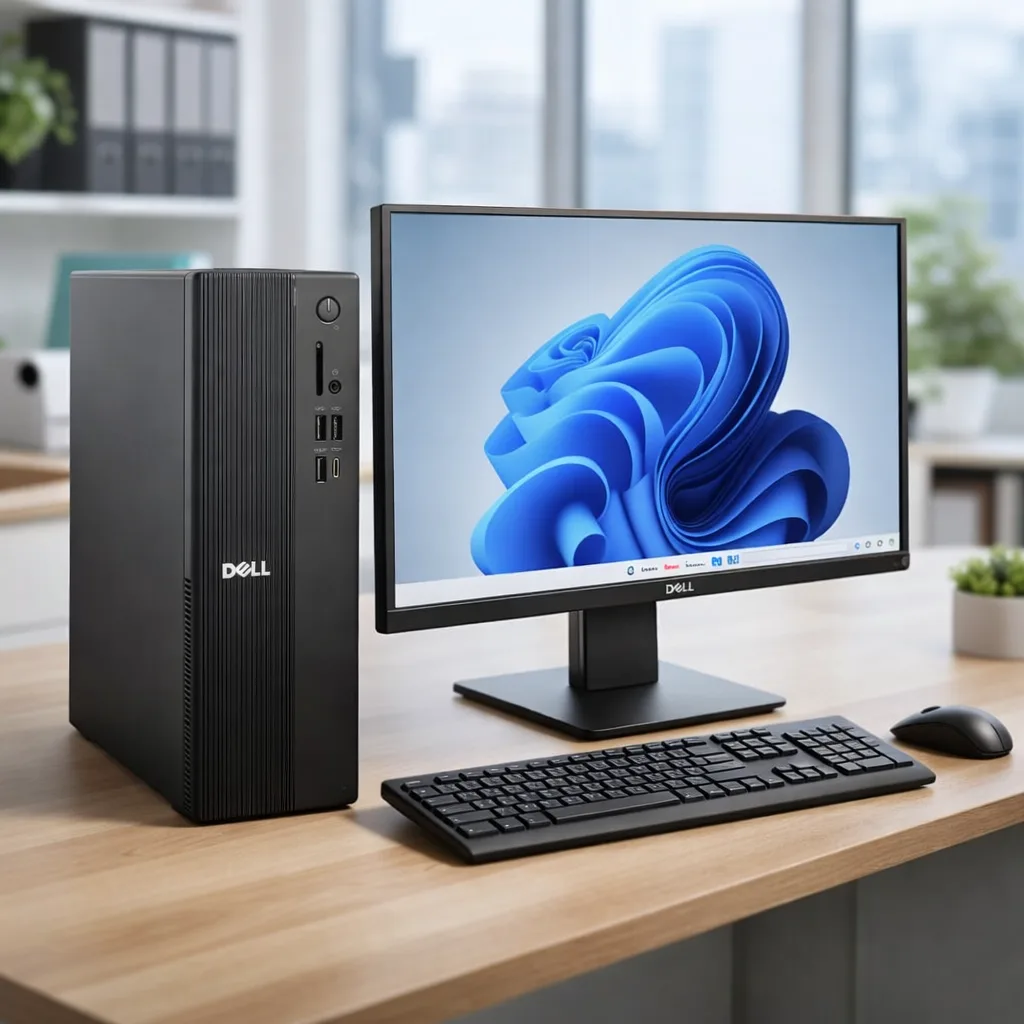Máy tính để bàn Dell Tower ECT1250,Chip i3-14100,Ram 8GB, SSD 512GB, Intel UHD Graphics 730,Win 11 Home( 71069157 )