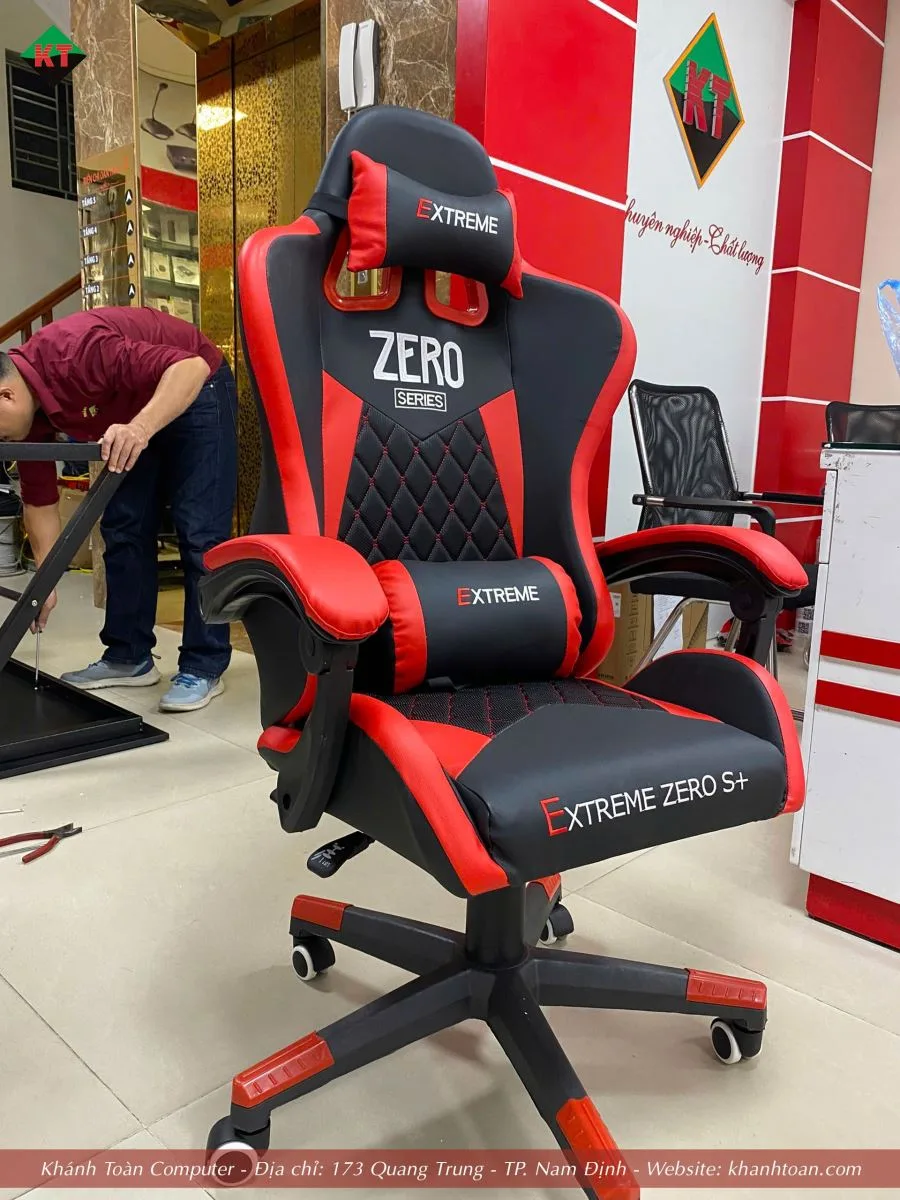 Ghế Gaming Extreme Zero S+ Black-Red