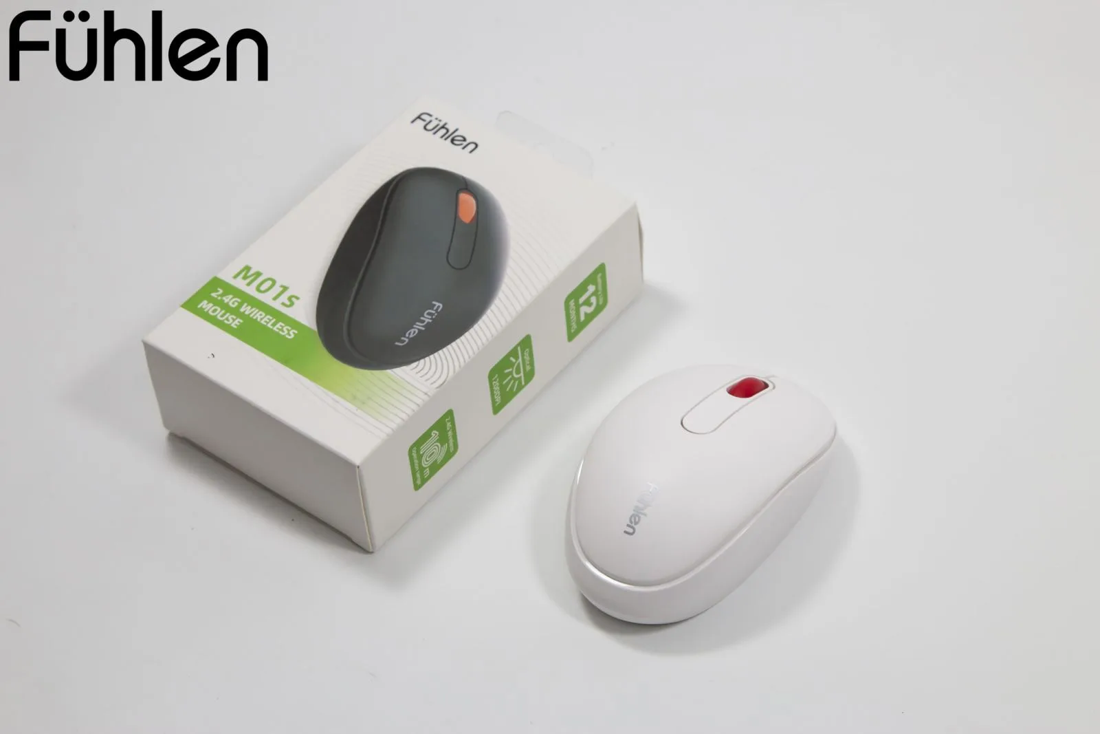 Chuột không dây Fuhlen M01s ( Màu đen/ Trắng )