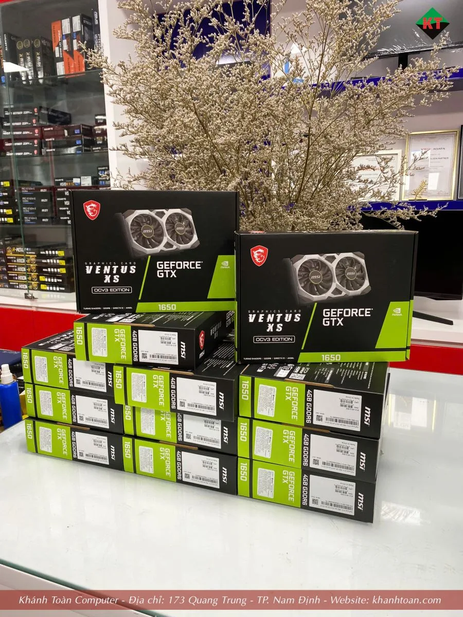 Đánh giá Card VGA MSI GTX 1650 D6 Ventus XS 4G OCV3 – Lựa chọn lý tưởng cho máy gaming tầm trung tại Khánh Toàn Computer