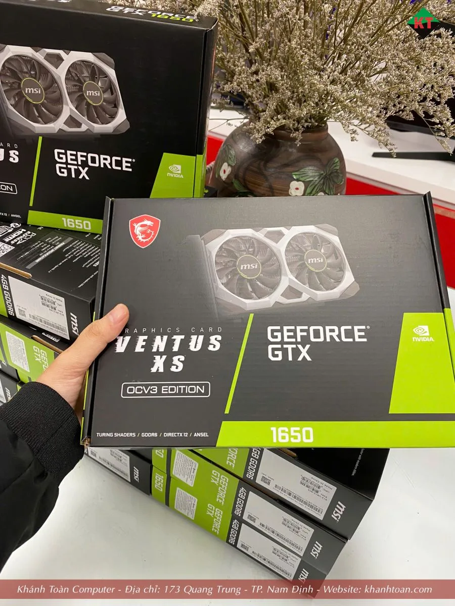 Đánh giá Card VGA MSI GTX 1650 D6 Ventus XS 4G OCV3 – Lựa chọn lý tưởng cho máy gaming tầm trung tại Khánh Toàn Computer