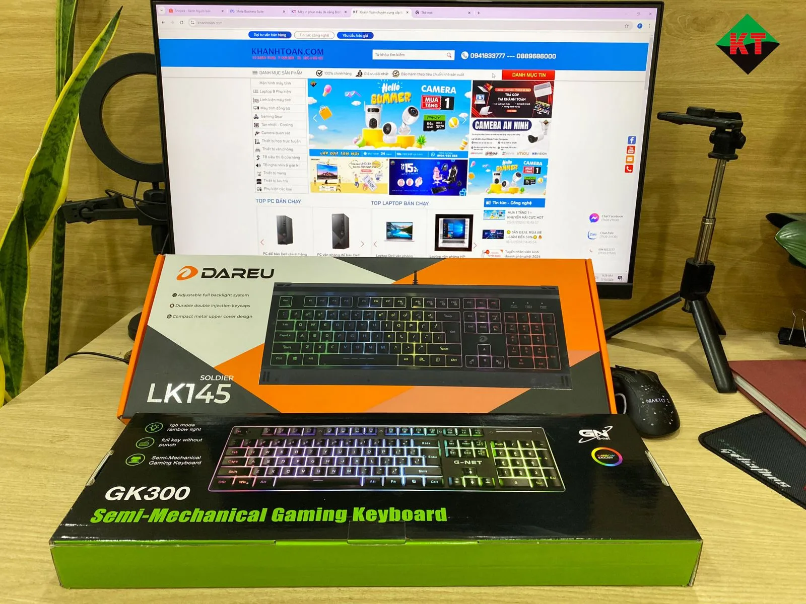 Bàn phím giả cơ Gaming DAREU LK145 USB