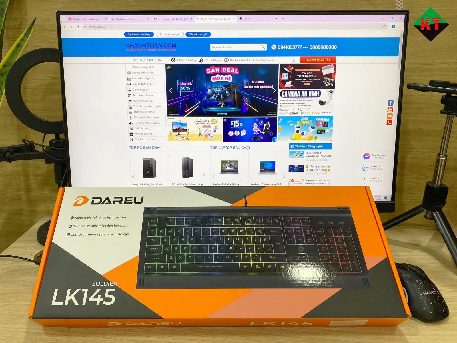 Bàn phím giả cơ Gaming DAREU LK145 USB