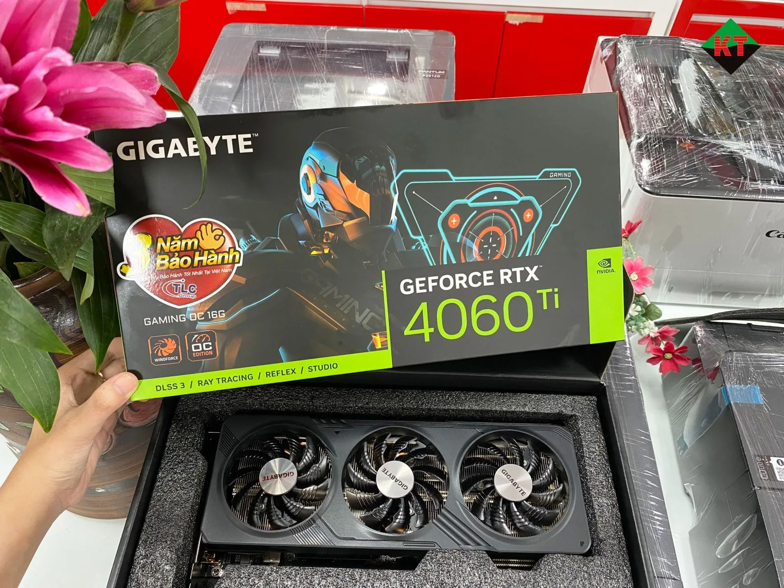 Card đồ họa VGA Gigabyte GeForce RTX 4060 Ti GAMING OC (16G GDDR6  - 18 Gbps - 3 Fan)