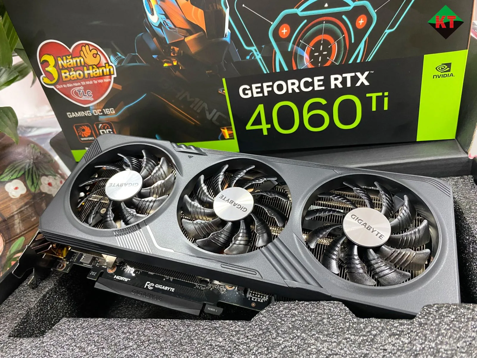 Card đồ họa VGA Gigabyte GeForce RTX 4060 Ti GAMING OC (16G GDDR6  - 18 Gbps - 3 Fan)