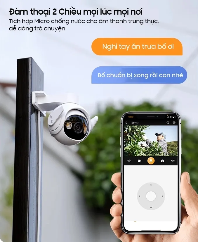 Camera ngoài trời Imou GS7 5MP Cruiser 2 độ phân giải 3K (IPC-GS7EP-5M)