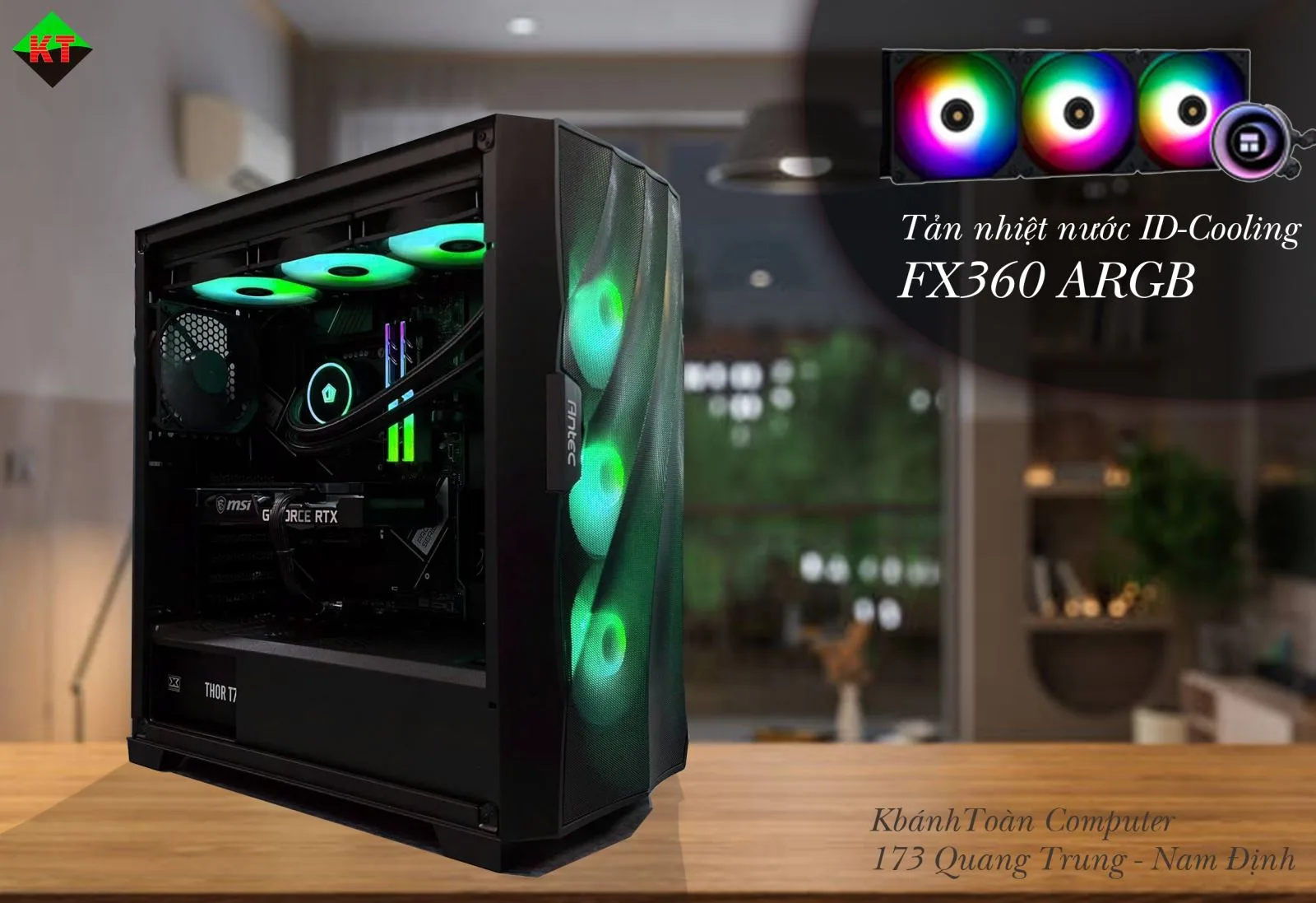 Tản Nhiệt Nước AIO ID-COOLING FX360 – Hiệu Suất Mát Lạnh, Thiết Kế Đẳng Cấp