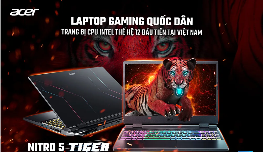 Laptop gaming ACER Nitro 5 AN515-58-5193 (i5-12450H/RAM 16GB/GeForce RTX 4050/512GB SSD/ Windows 11)