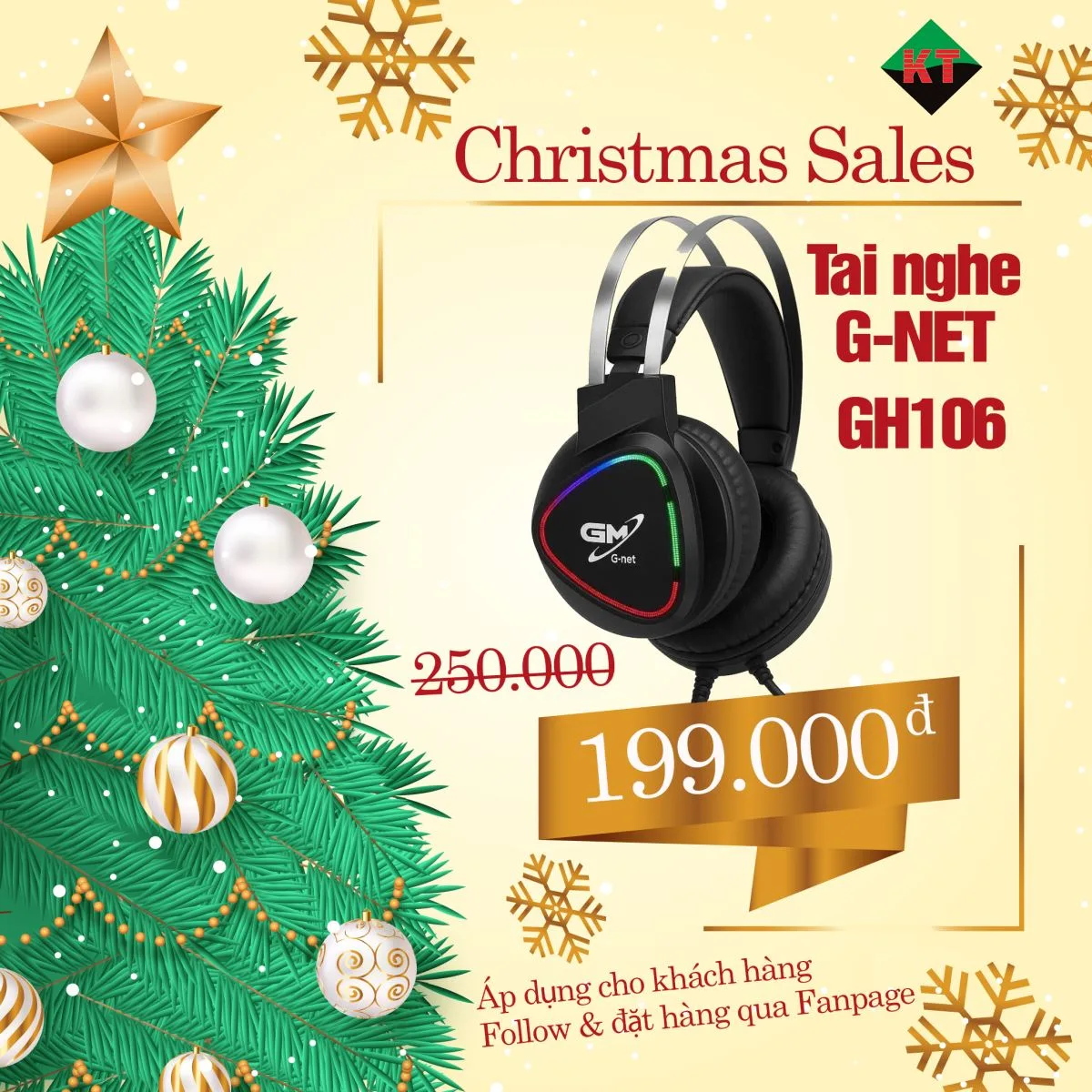 🎄 CHRISTMAS SALES – TAI NGHE G-NET GH106 CHỈ 199K! 🎧