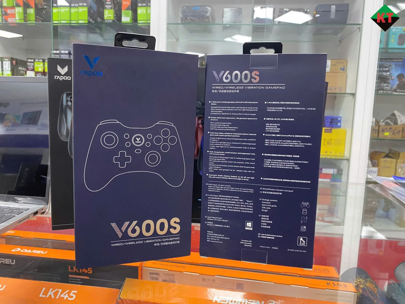 Tay cầm chơi game không dây Rapoo V600S