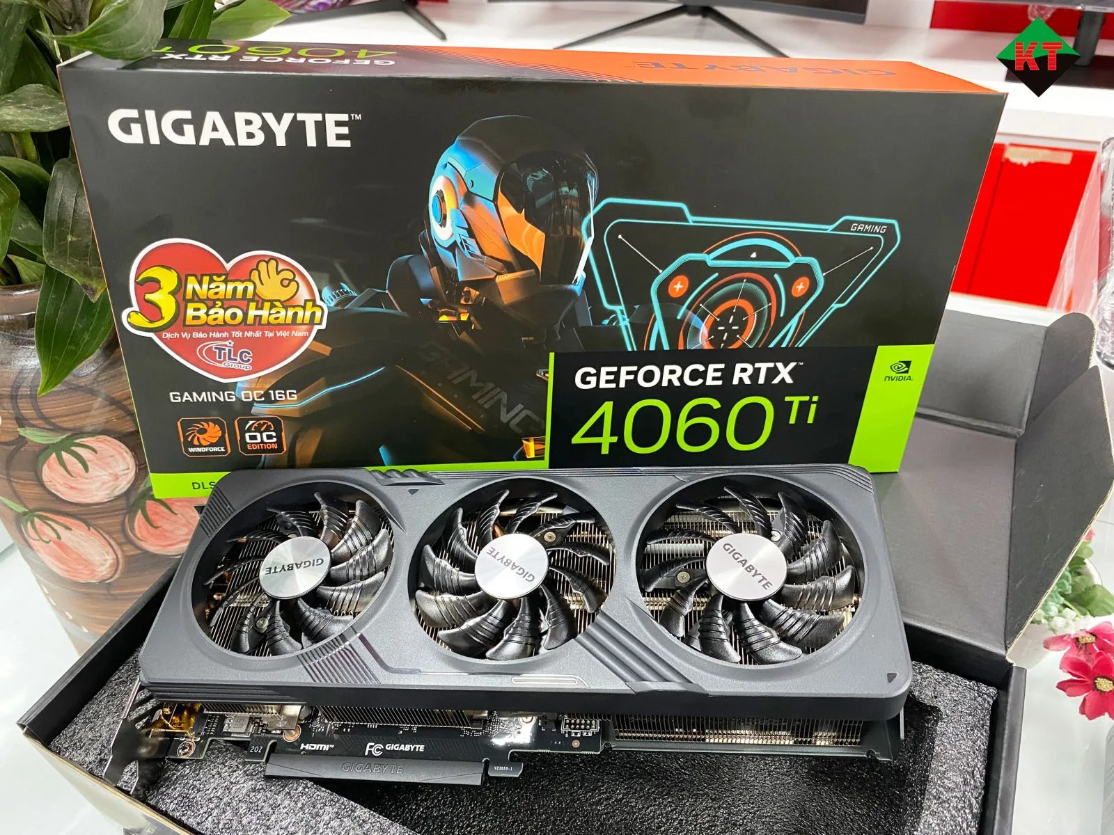Card đồ họa VGA Gigabyte GeForce RTX 4060 Ti GAMING OC (16G GDDR6  - 18 Gbps - 3 Fan)