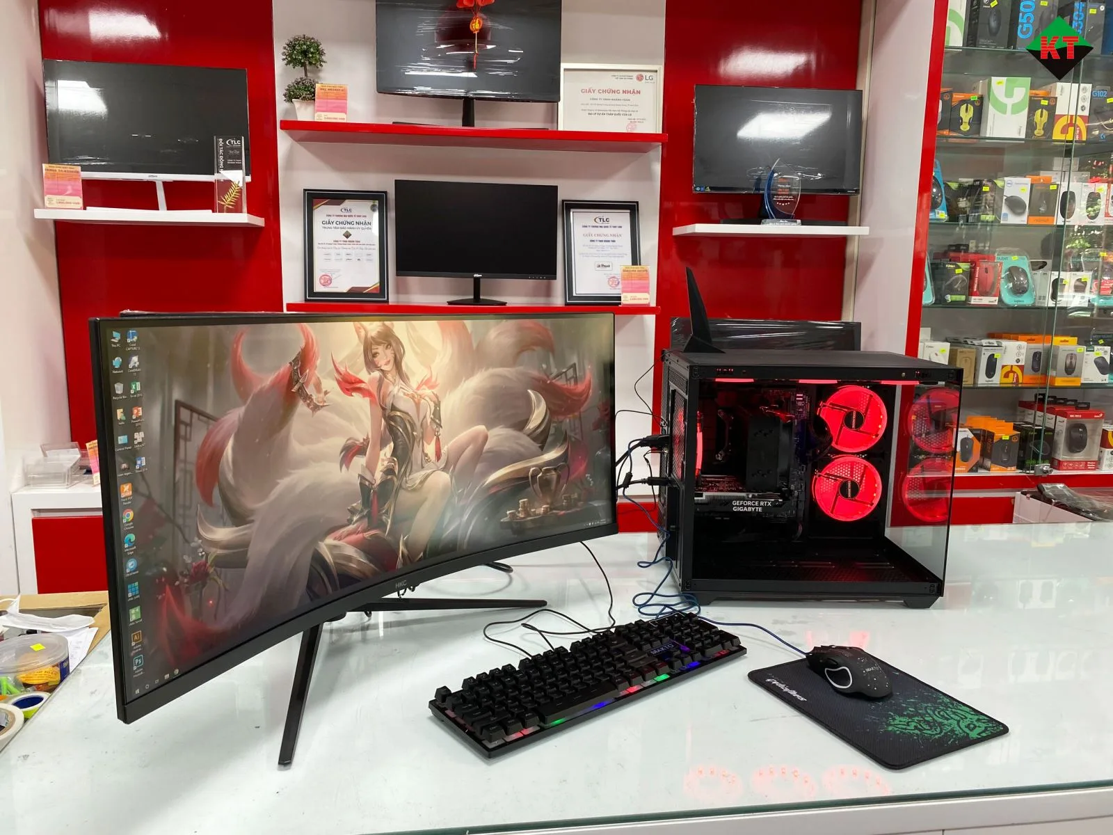 Case Máy Tính Gaming – Đồ Hoạ Tại Khánh Toàn Computer ( Core I5, Màn Hình Cong Gaming HKC MG34H18Q 34Inch )