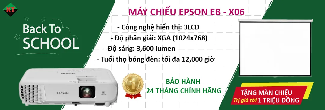 BACK TO SCHOOL: MUA MÁY CHIẾU – TẶNG MÀN CHIẾU