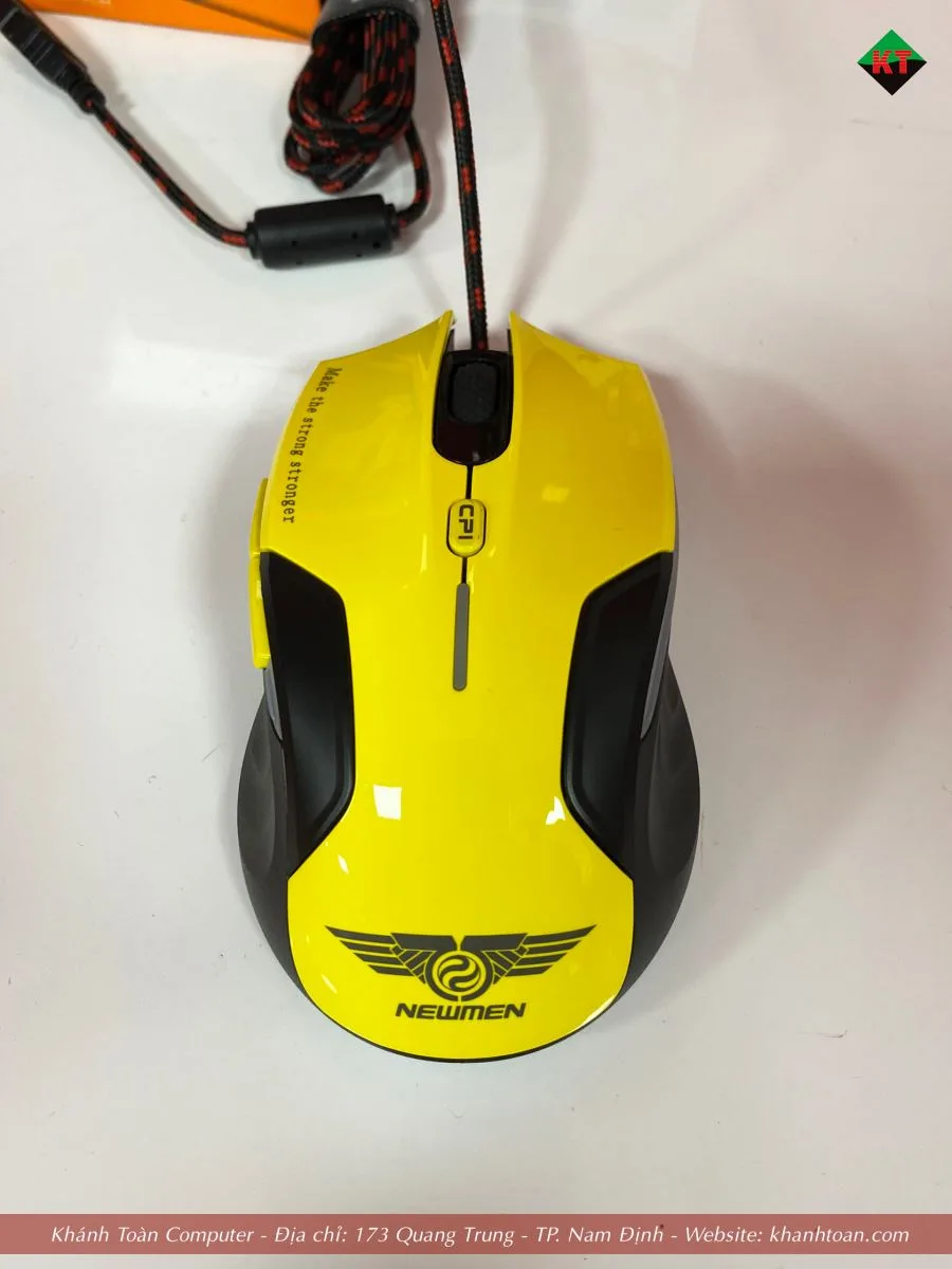 Chuột gaming Newmen N500 Plus (Vàng) USB 2.0 có dây 6 nút bấm