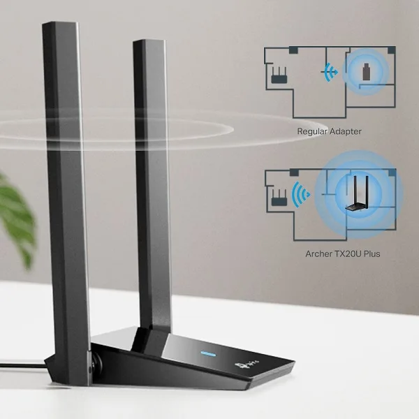 Archer TX20U Plus – USB Wi-Fi Dual Antenna Hiệu Suất Cao AX1800