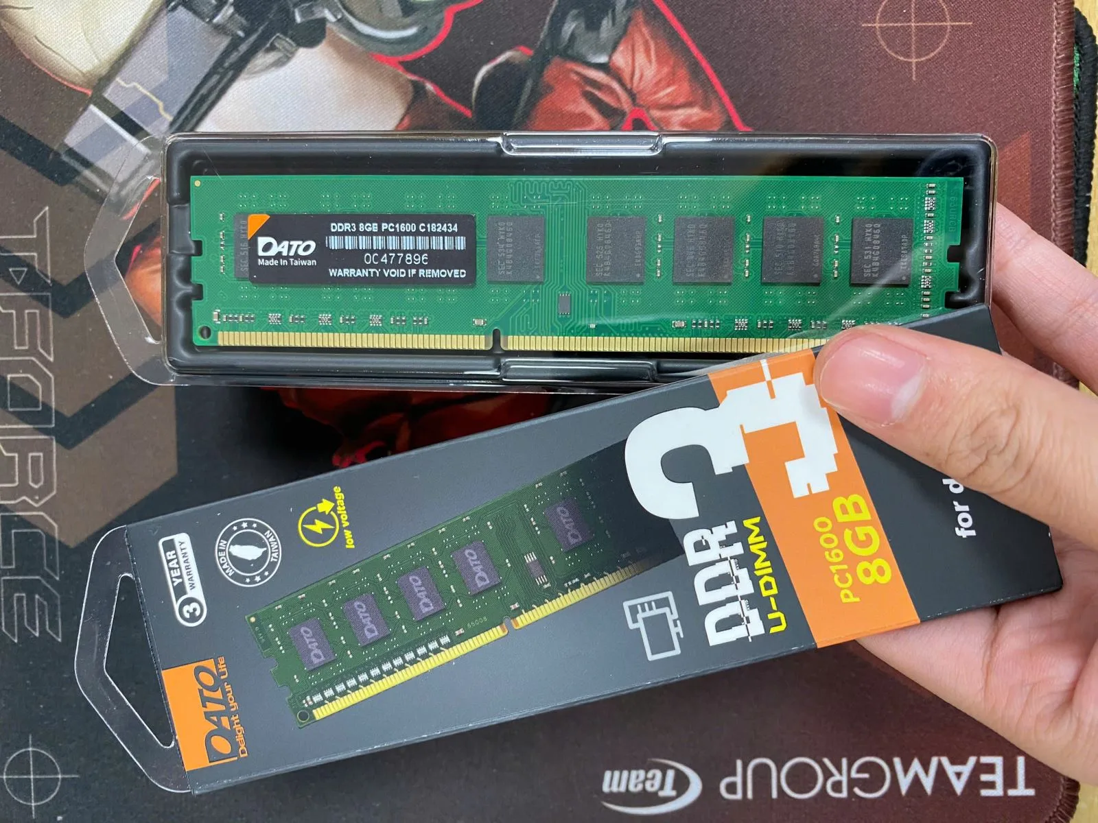 Ram DATO DDR3 8GB Bus 1600MHz